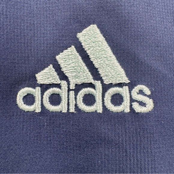 Adidas Women’s Full Zip Windbreaker Jacket No Hood Blue Teal Large - Picture 5 of 16
